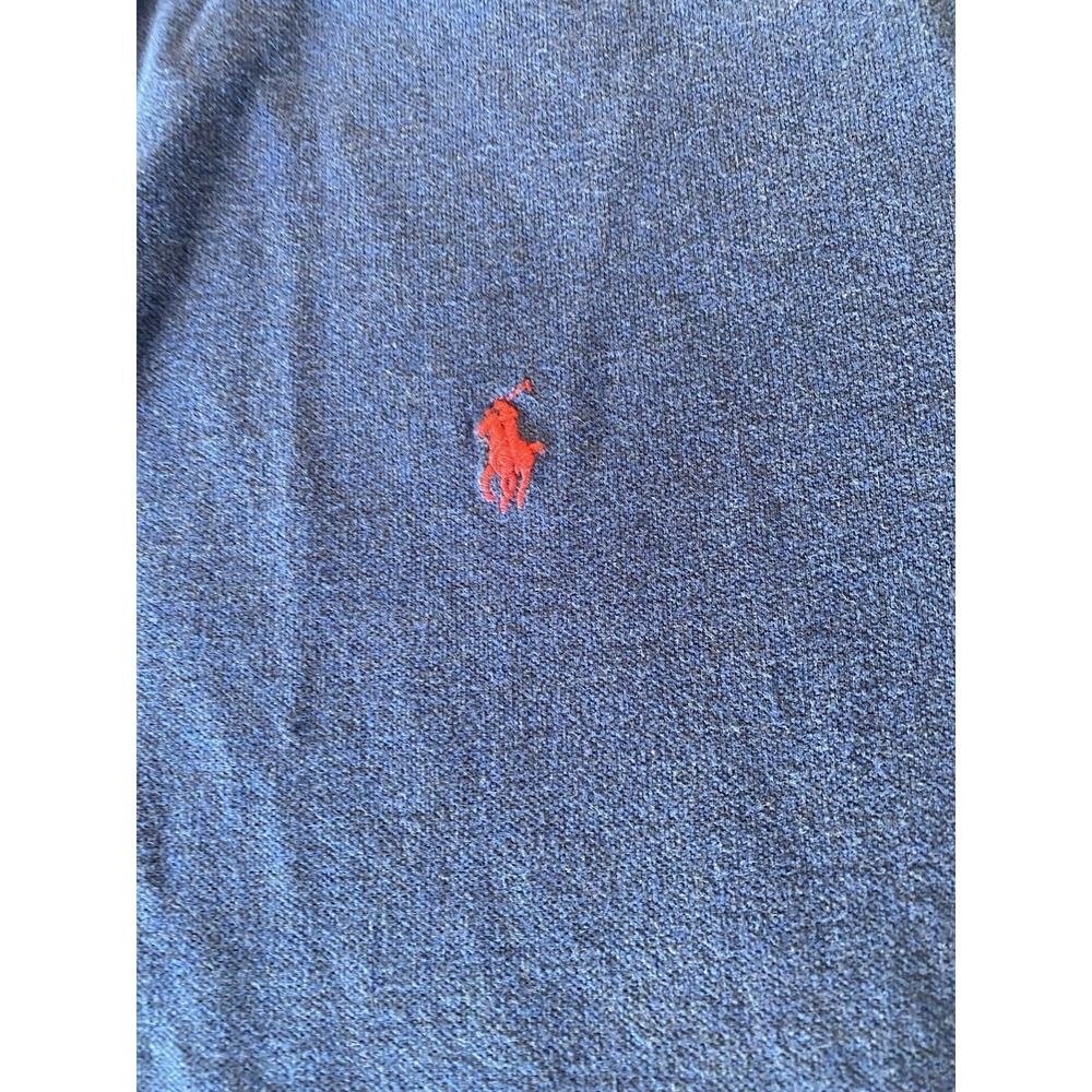 Polo Ralph Lauren Mens Big & Tall Navy Blue Cotton Polo Shirt 4XLT Red Pony - Picture 4 of 4